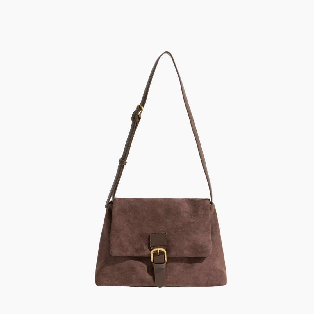 Wildleder Schultertasche für Damen - Stilvolle und luxuriöse Handtasche