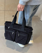 Stoffbeutel in einfarbigem Design aus Eisenbahn-Fleece