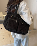 Stoffbeutel in einfarbigem Design aus Eisenbahn-Fleece
