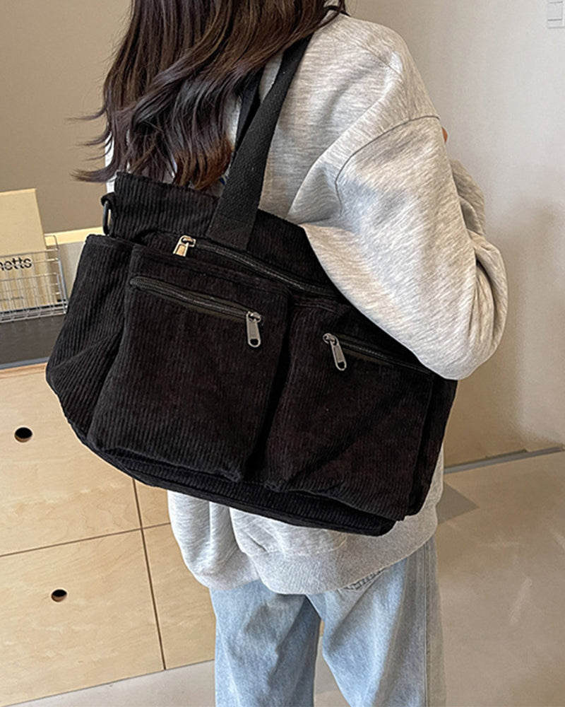 Stoffbeutel in einfarbigem Design aus Eisenbahn-Fleece