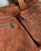 Stoffbeutel in einfarbigem Design aus Eisenbahn-Fleece