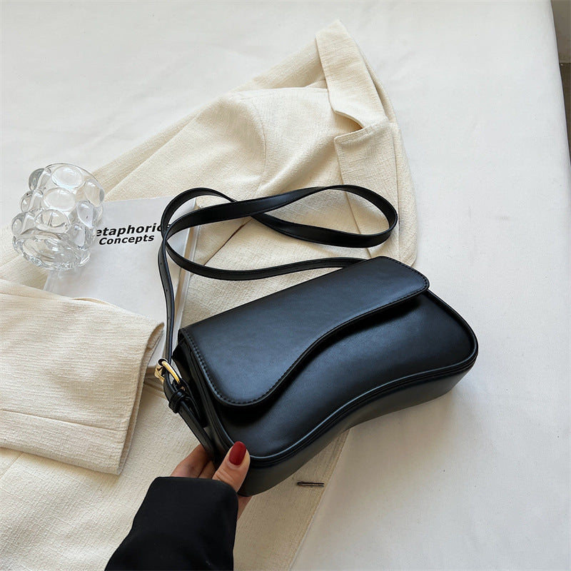 Kompakte Damen Schultertasche