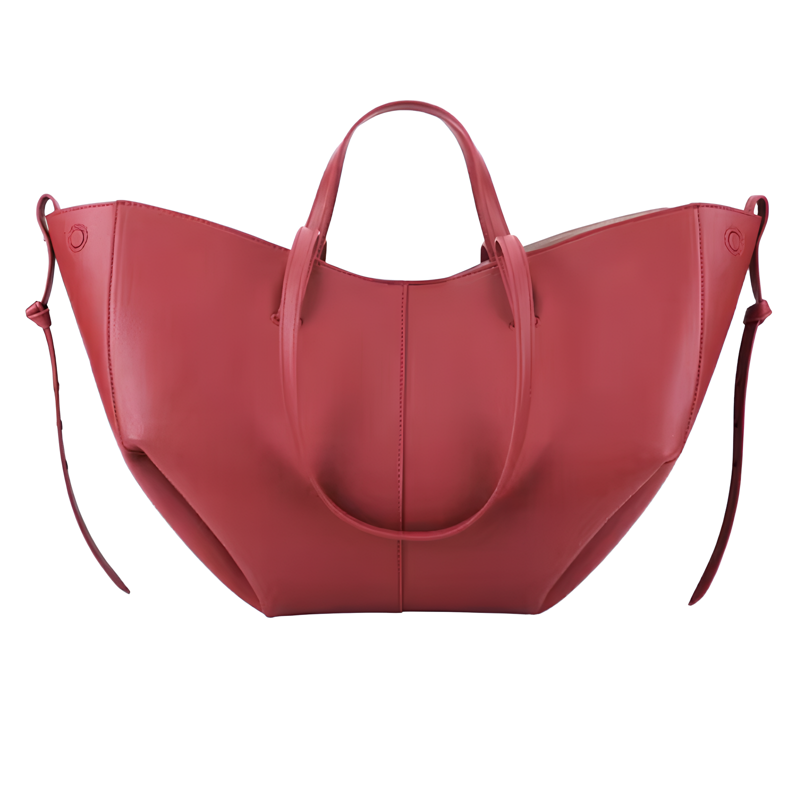 Große strukturierte Leder-Tasche