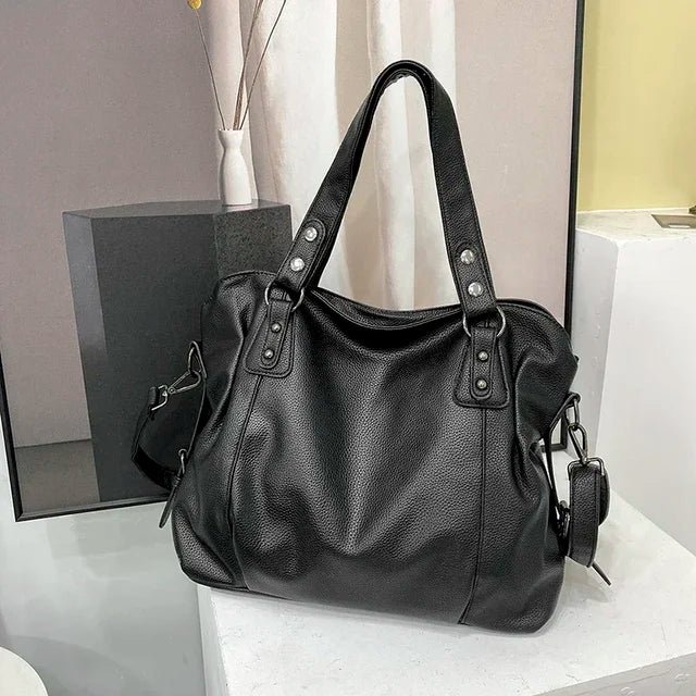 Leder Hobo Schultertasche für Frauen