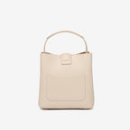Bucket-Bag mit goldenen D-Ringen und Crossbody-Gurt