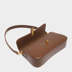 Damen Baguette Tasche mit goldener Drehverschluss