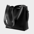 Damen Bucket Bag, Schultertasche mit innerem Reißverschlußfach