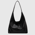 Große Fake-Leder Schultertasche Damen Handtasche