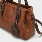 Veganleder Top-Handle Schultertasche