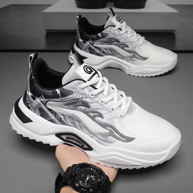 Damen Sport Sneakers mit modernem grafischem Design und rutschfester Sohle