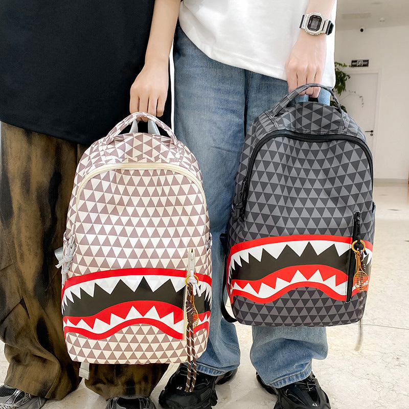 Rucksack mit einzigartigem Haifischmotiv