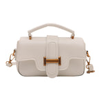 Damen elegante Mini-Handtasche mit praktischem Tragegriff und abnehmbarem Schulterriemen