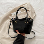 Damen elegante Mini-Handtasche mit strukturiertem Design und abnehmbarem Schulterriemen