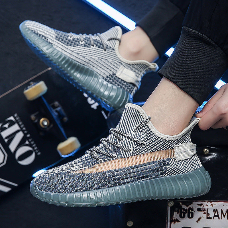 Damen sportliche Sneakers mit nahtloser Mesh-Struktur und flexibler Sohle
