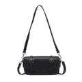 Damen elegante Schultertasche aus strukturiertem synthetischem Leder mit verstellbarem Schulterriemen