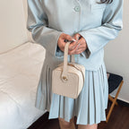 Damen Mini-Handtasche mit abnehmbarem Schulterriemen und elegantem Klappenverschluss