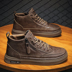 Damen High Sneakers mit robustem Obermaterial und praktischem Reißverschluss