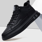 Damen sportliche Leder-Sneaker mit atmungsaktiver Sohle
