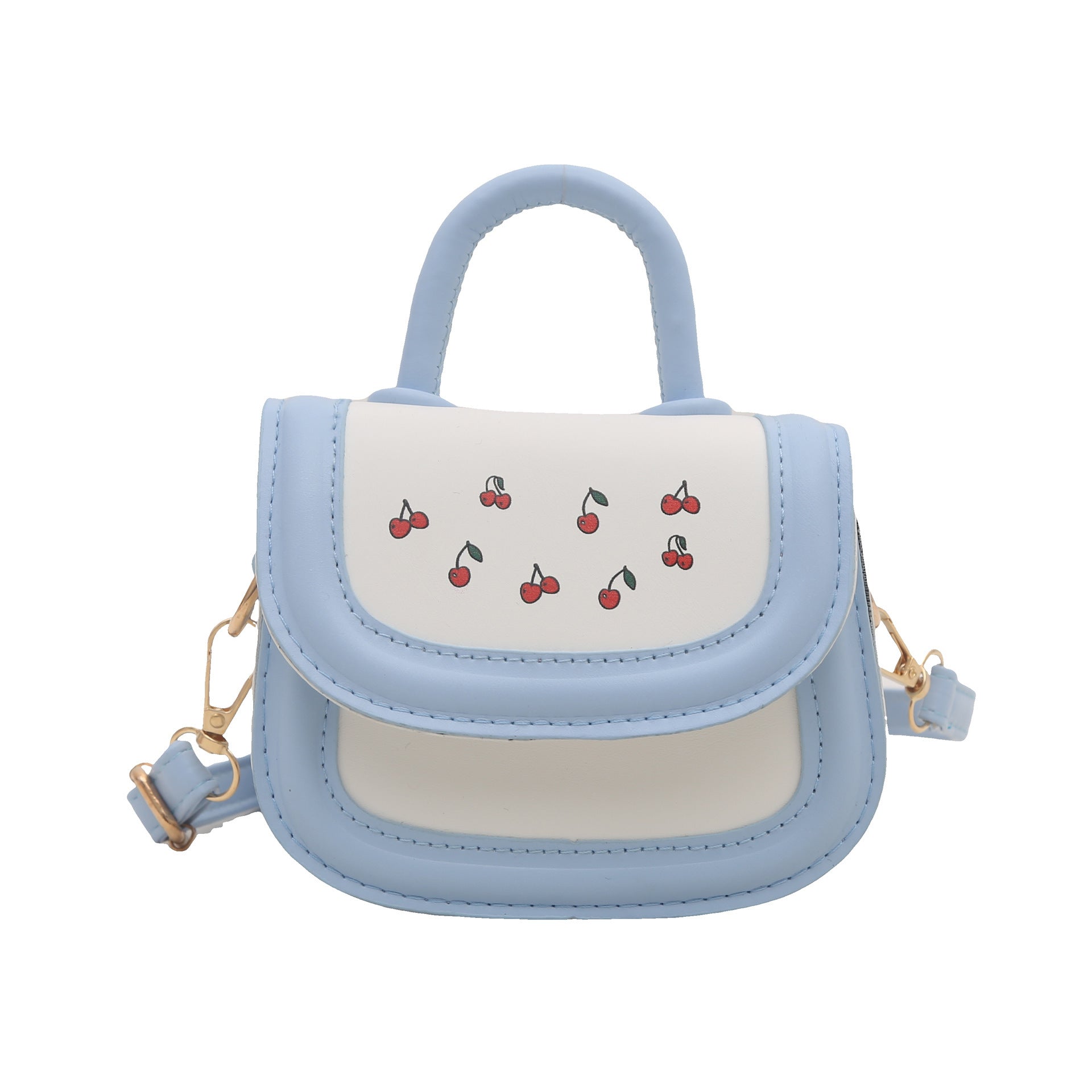 Damen stilvolle Mini-Handtasche mit fruchtigem Kirschmotiv