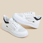 Damen Atmungsaktive Sneakers mit Bequemem Plateau