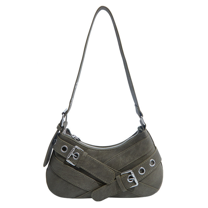 Damenmode Schultertasche aus weichem Wildleder mit einzigartiger Applikation
