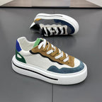 Damen Mode Sneakers mit hoher Plateausohle und atmungsaktiver Struktur