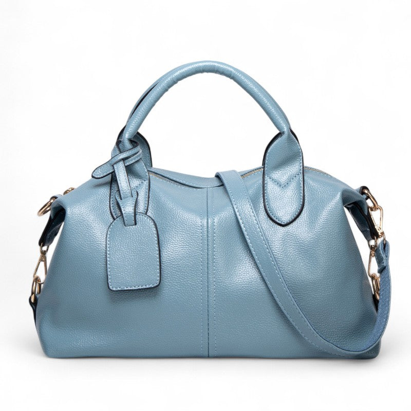 Texturierte Leder Schulterhandtasche