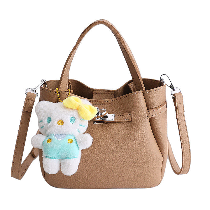 Damen Mini-Handtasche mit abnehmbarem Kosmetiktäschchen