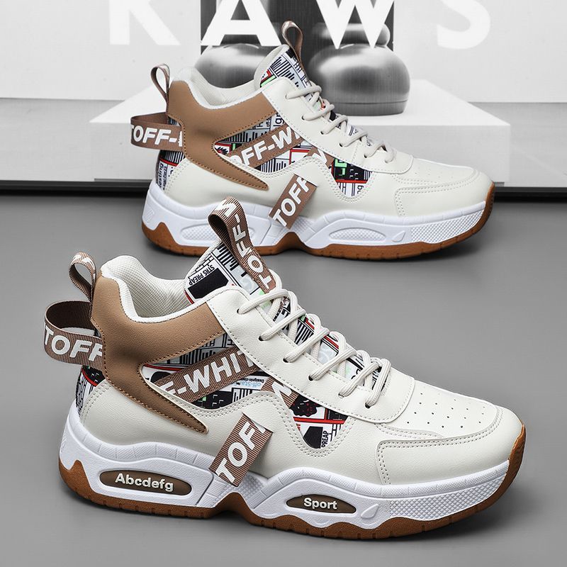 Damen Sportliche Knöchelstiefel Sneakers mit hohem Schnitt und modischen Akzenten