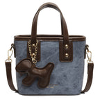 Damen Mini-Handtasche mit abnehmbarem Charm