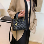 Damen elegante Mini-Handtasche mit gestepptem Design