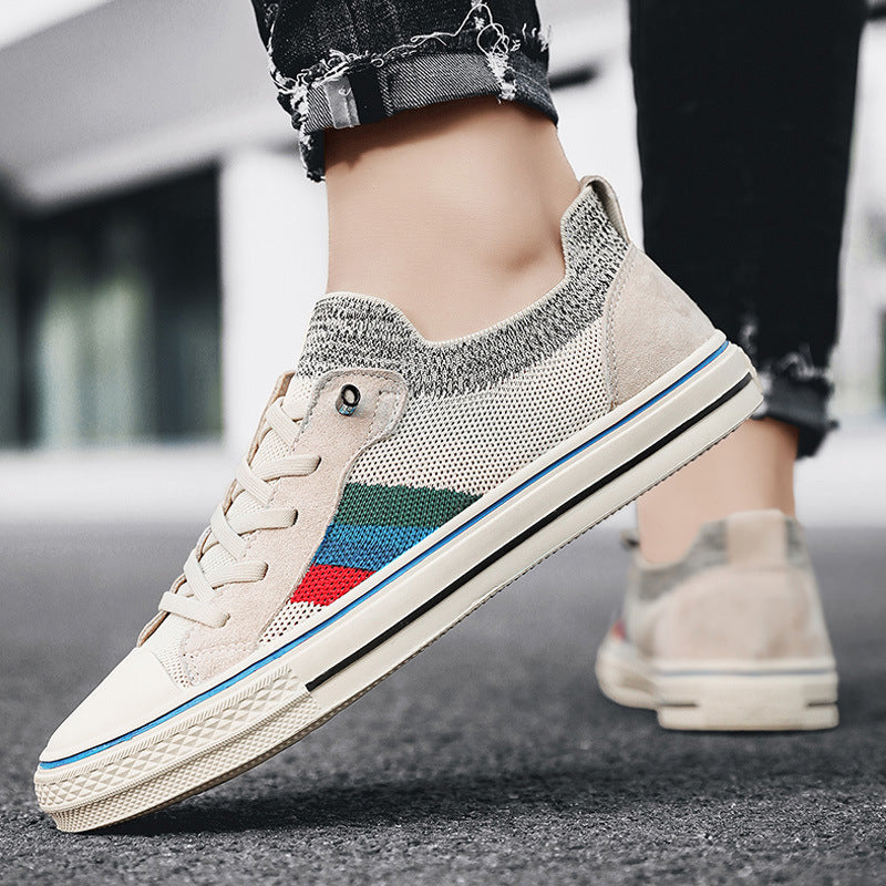 Damen-Sneaker mit atmungsaktiver Mesh-Struktur und trendigen Streifenelementen