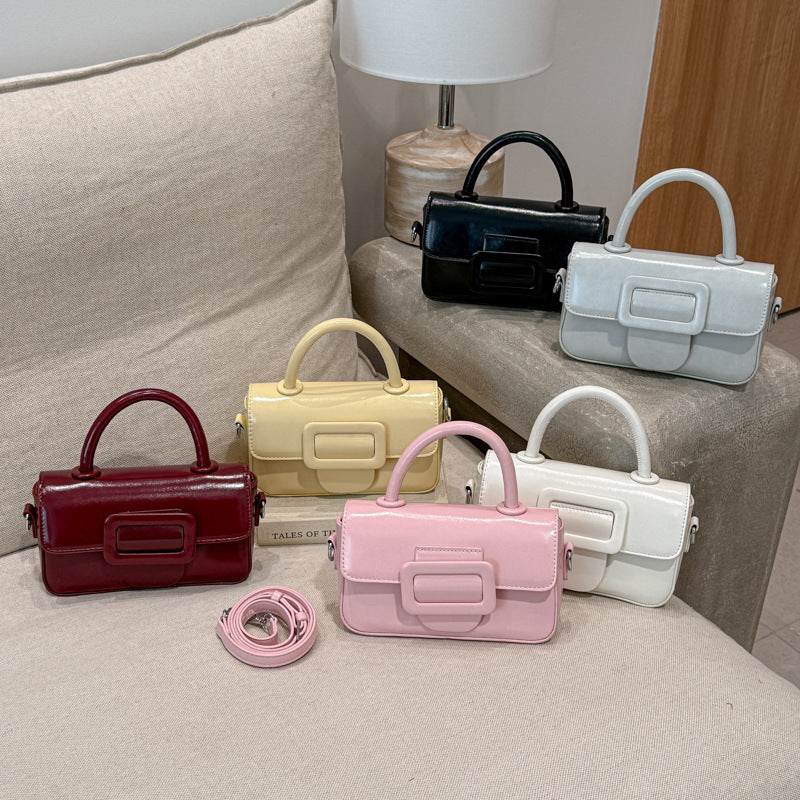 Damen hochwertige Mini-Handtasche mit abnehmbarem Schultergurt