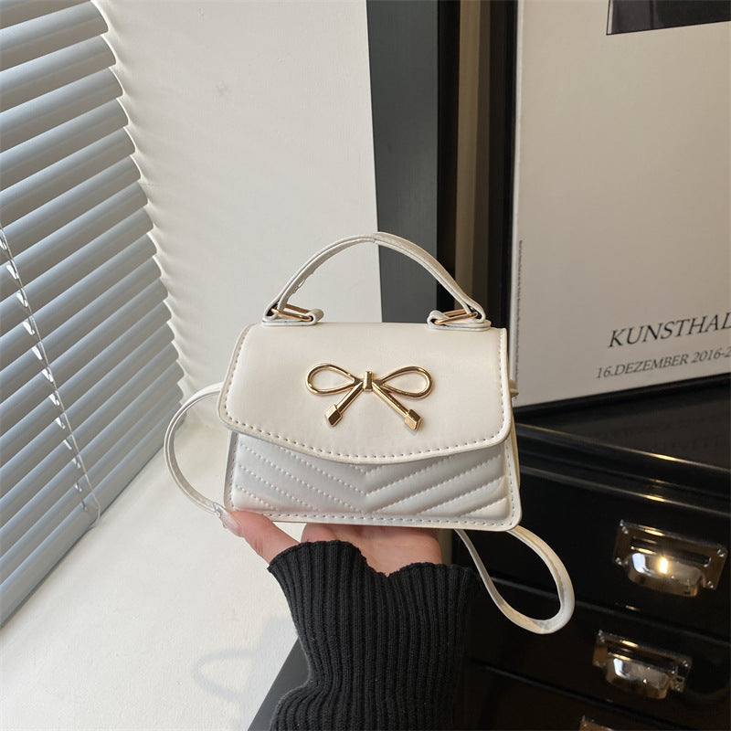 Damen Mini-Handtasche mit eleganter Schleifendekoration