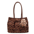 Damen Shopper Tasche mit floralem und tierischem Design