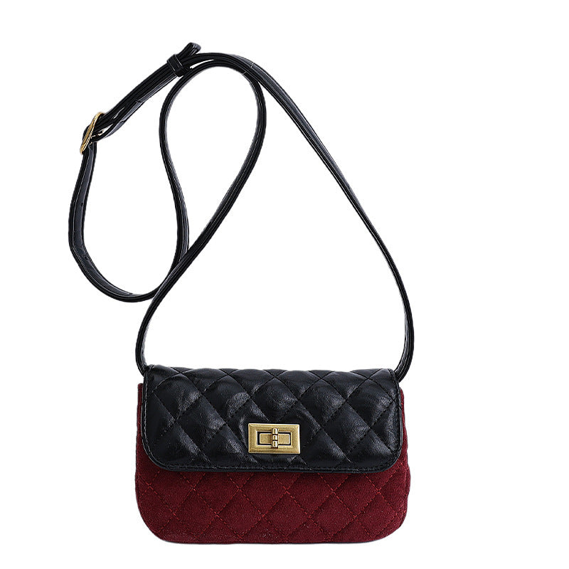 Damen elegante Schultertasche mit matter Oberfläche und strukturiertem Design