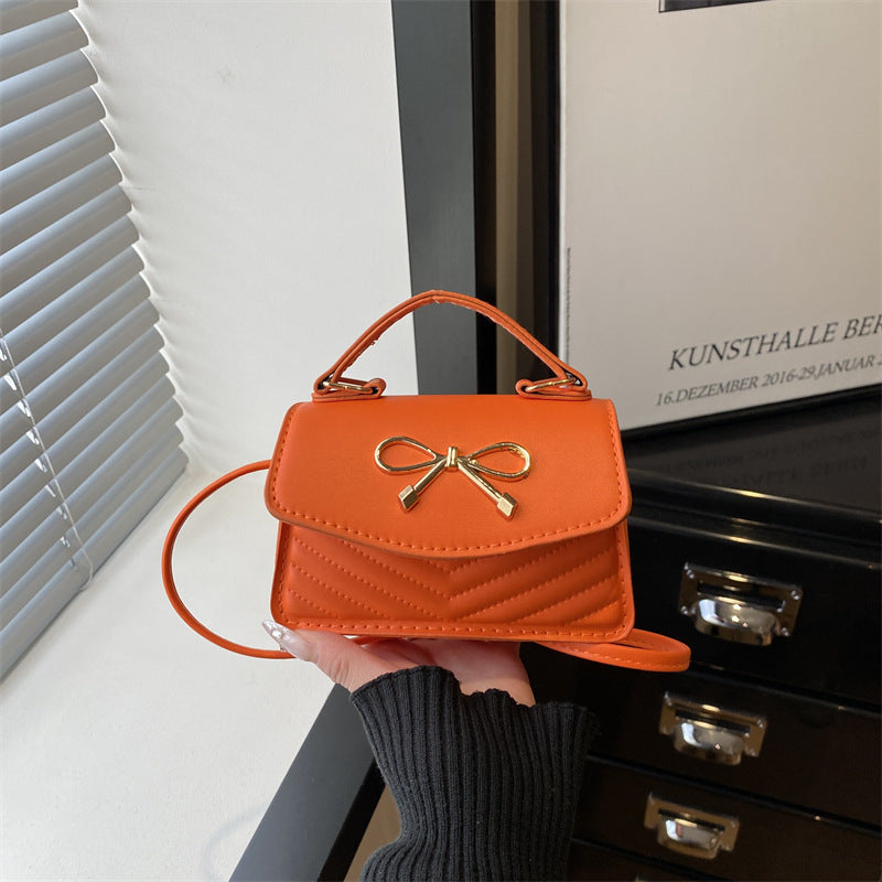 Damen Mini-Handtasche mit eleganter Schleifendekoration