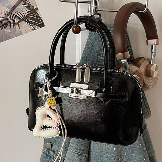 Damen Mini-Handtasche mit abnehmbarem Anhänger
