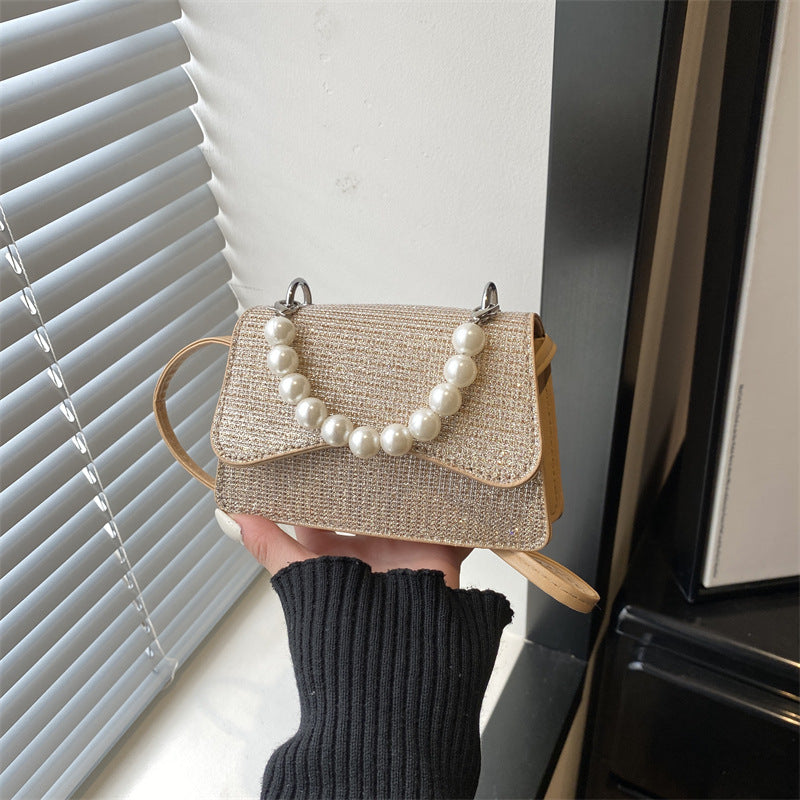 Damen Mini-Handtasche mit Perlenakzent