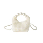 Damen Mini-Handtasche mit Perlenverzierung