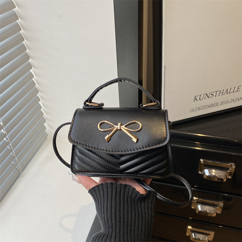Damen Mini-Handtasche mit eleganter Schleifendekoration