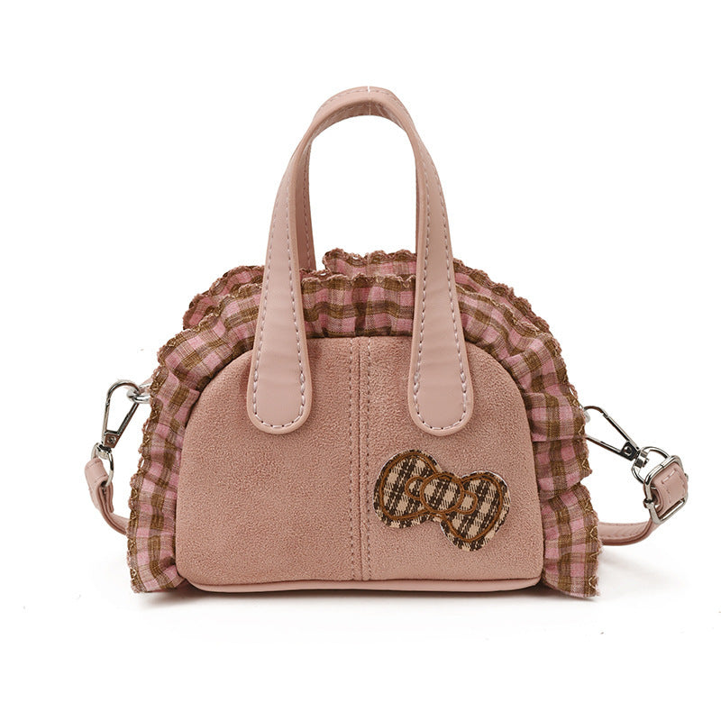 Damen Mini Hobo Tasche mit verspieltem Rüschendesign