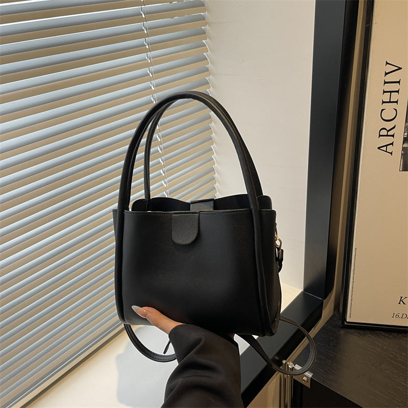 Damen elegante Mini-Handtasche mit praktischer Klappenverschluss