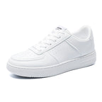 Damen elegante und zeitlose Sneakers mit atmungsaktiver Oberflächentextur
