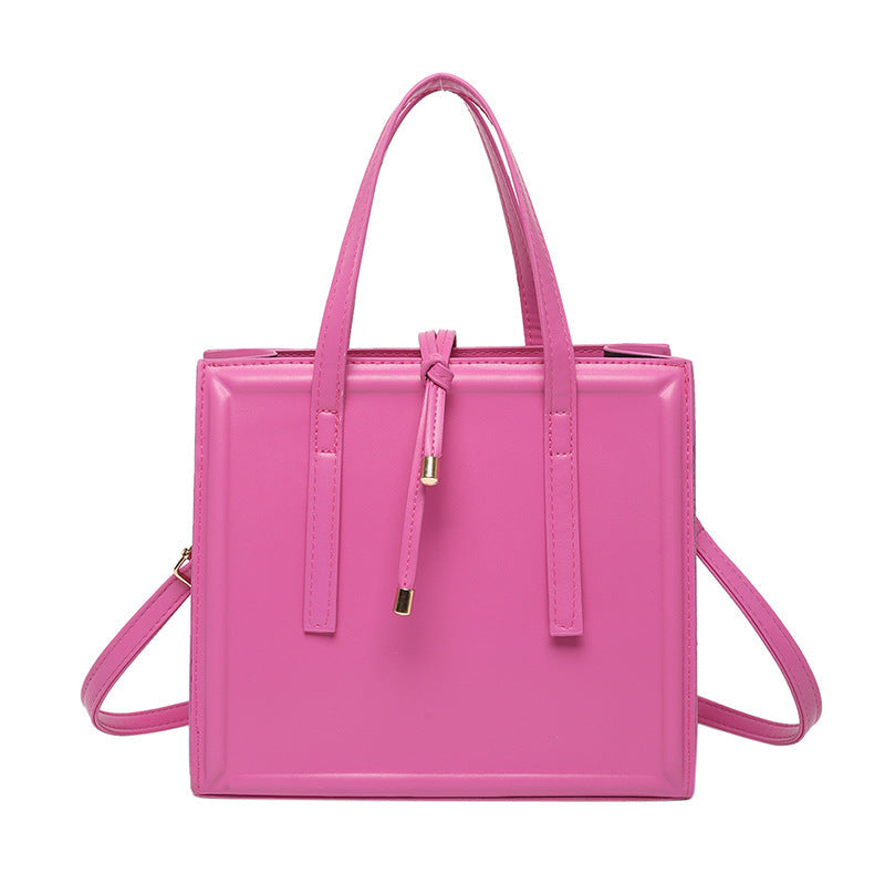 Damen elegante Handtasche im minimalistischen Design mit abnehmbarem Schulterriemen