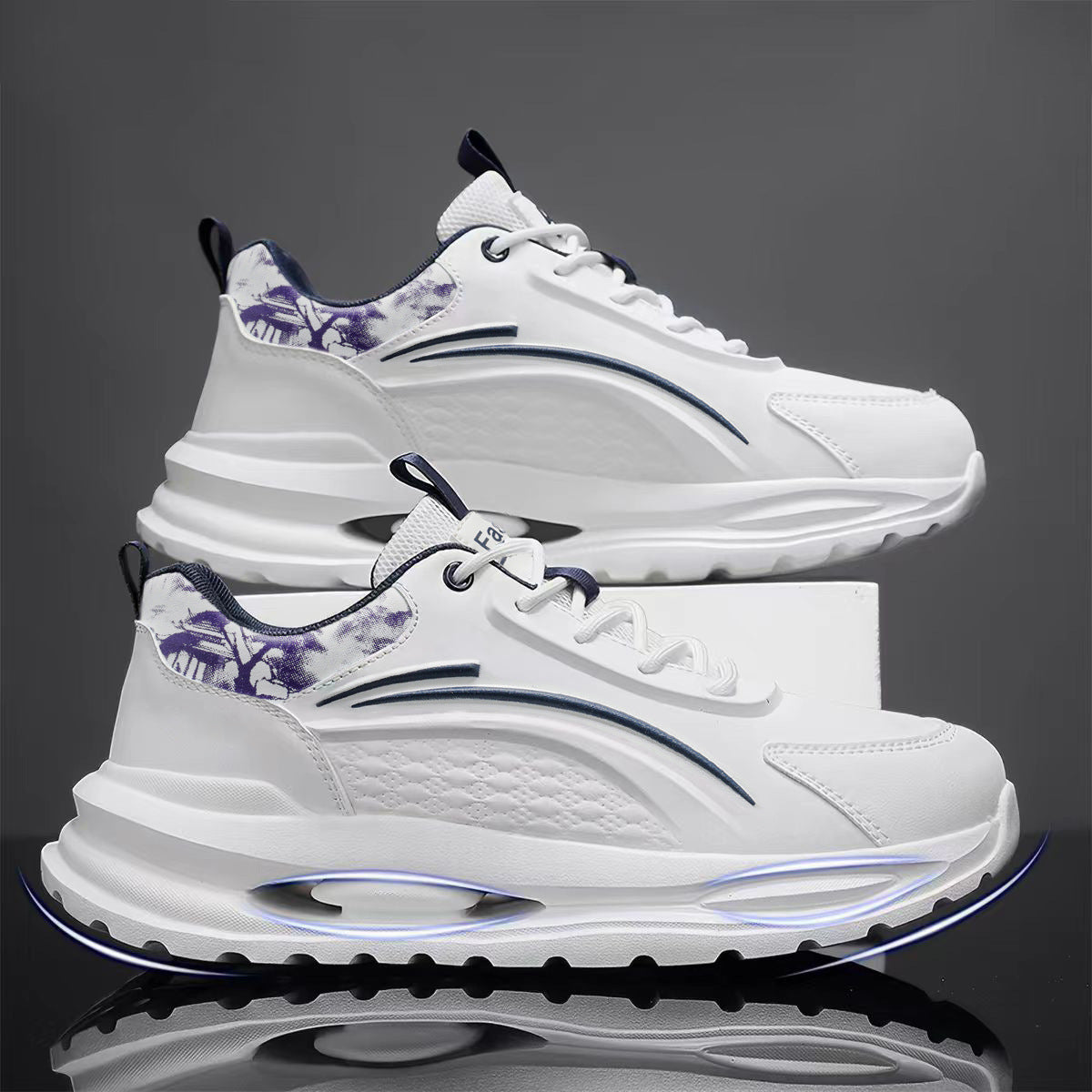 Damen Sneaker mit gepolsterter Sohle und atmungsaktivem Obermaterial