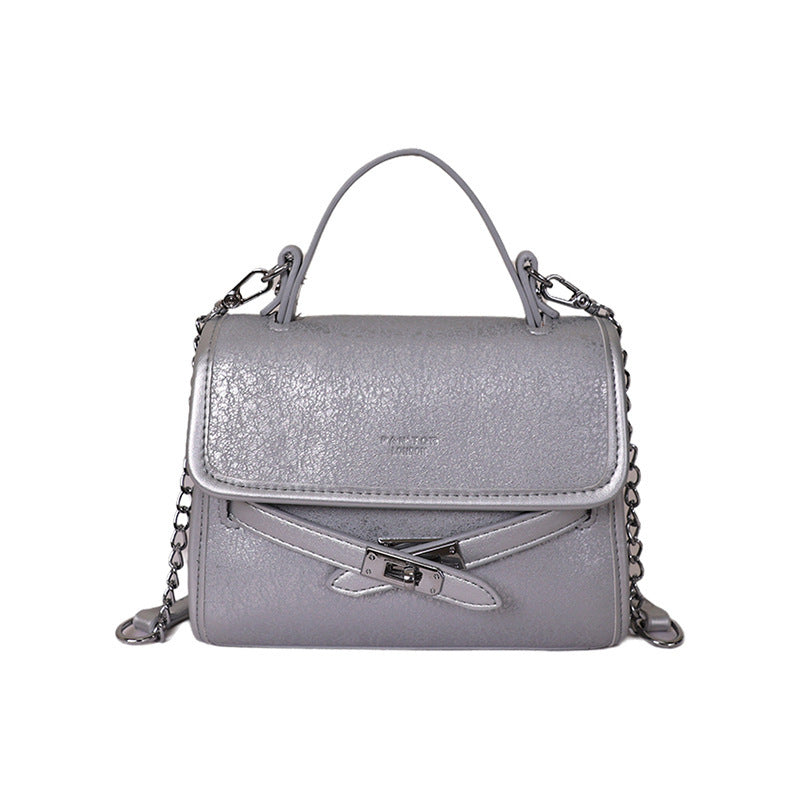 Damen modische Mini-Handtasche mit dekorativem Magnetverschluss