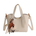 Damen Mini-Handtasche in elegantem Design mit charmantem Anhänger