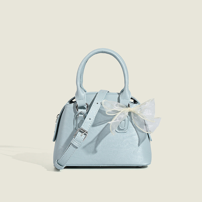 Damen Mini-Handtasche mit verspieltem Schleifenakzent