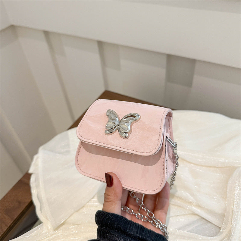 Damen Mini-Handtasche mit Schmetterlingsdetail